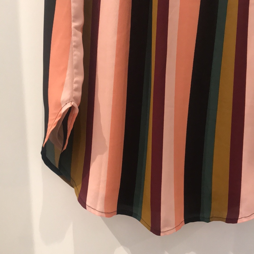 Multicolour Striped Midi Skirt - Picture 5 of 7